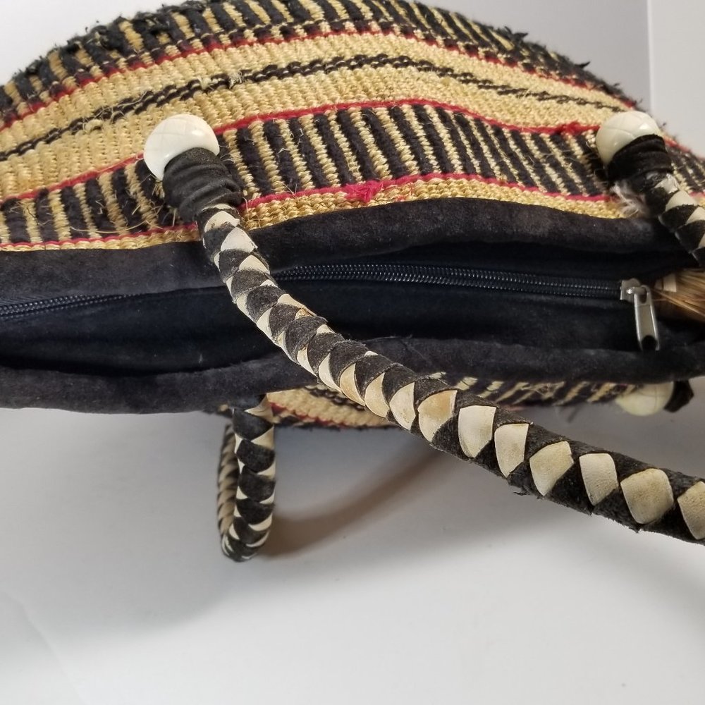 Sold/Vintage Woven Tote Bag - Picture 5 of 8